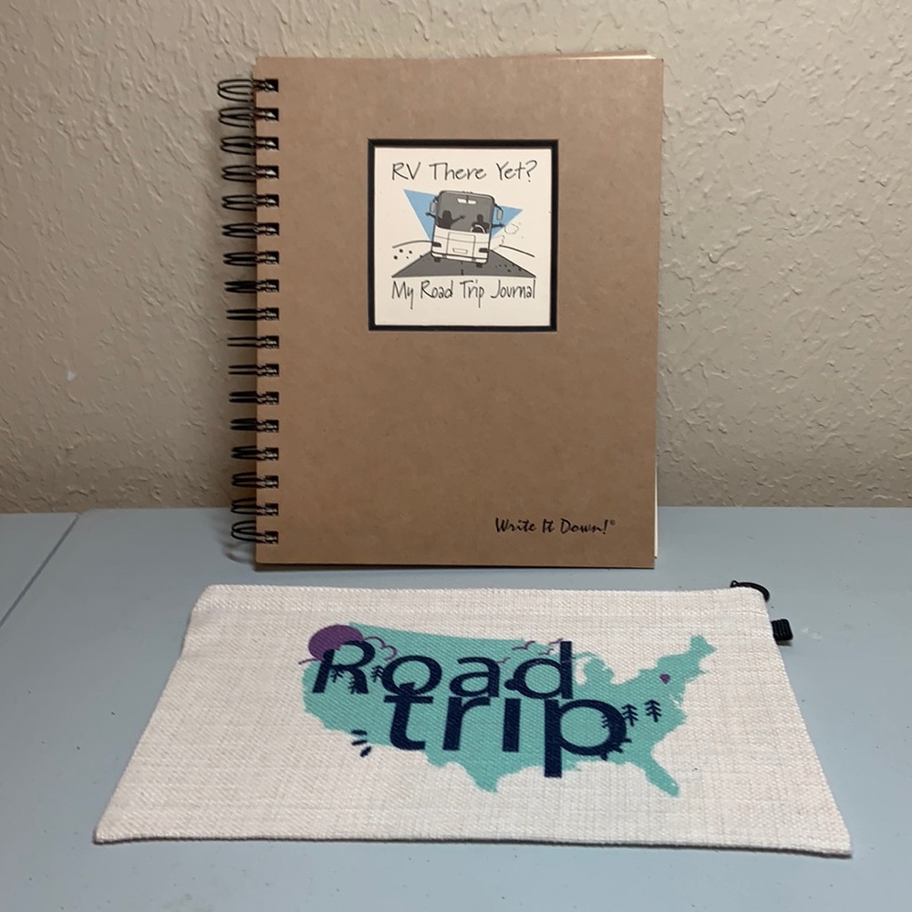 Traveling Journal and Money savings bag.